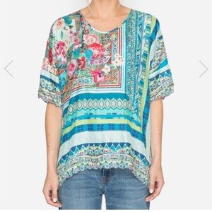 Johnny Was Silk Botanical Top
